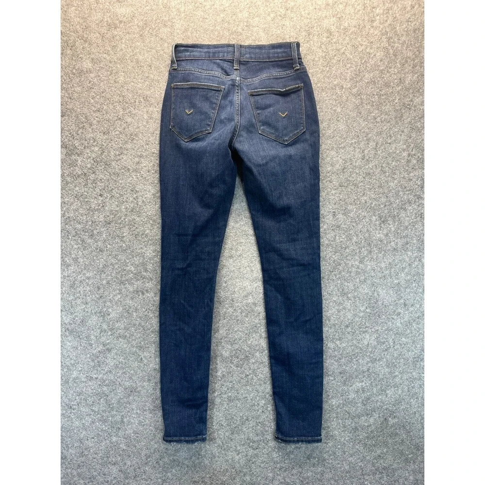 Hudson‎ Jeans Womens Size 24 Blair Super Skinny Dark Blue Stretch Mid Rise